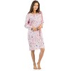 Casual Nights Women's Long Sleeve Floral Embroidered/Pintucked Night-Gown - 2 of 4