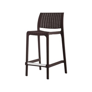 Lagoon Rue Resin Stackable Outdoor Counter Stool - 1 of 4