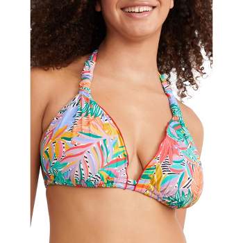 Birdsong Women's Wild Tropic Triangle Halter Bikini Top - S10173-WITRP