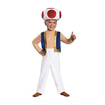 Disguise Toddler Super Mario Toad Halloween Costume - Size 3T-4T - Beige