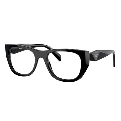Prada PR A18V 16K1O1 Womens Irregular Eyeglasses Black 50mm