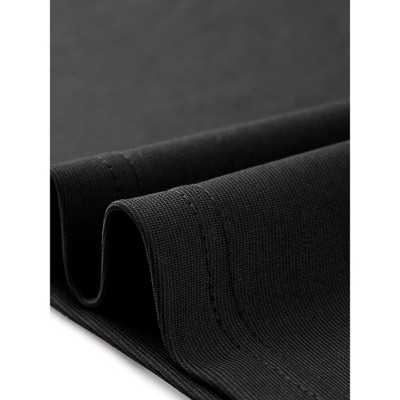 Женские платья INSPIRE CHIC Women's Sleeveless Boat Neck Casual Office Sheath Dresses Large Black — фото 5