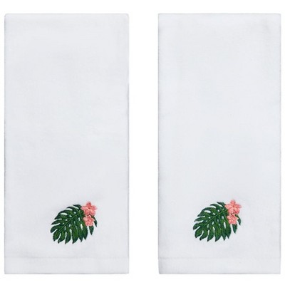Palm Floral Set of 2 Hand Towels
