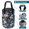 PAVILIA Knitting Bag Crochet Organizer, Yarn Storage Tote Accessories Supplies Project Case, Holder Grommets, Needles Hooks Essential - 4 of 4