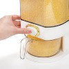 22 Lbs Clear Rice Holder Dispenser with Measuring Cup, Cylinder Food Dispenser for Cereal Oatmeal Coffee Bean - 3 of 4