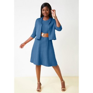 Jessica London 2-Piece Sweater Jacket Dress - 1 of 4