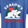 Women's - Coca-Cola - Seasons Greetings Polar Bears Short Sleeve Graphic T-Shirt - 2 of 4