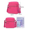 Casual Nylon Purse Handbag Crossbody Bag Waterproof Shoulder Bag for Women (Black) - 3 of 4