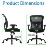 FDW Big and Tall Ergonomic Office Chair 500lb Executive Desk Chair with Adjustable Lumbar Support Mesh Back and 360-Degree Swivel - 2 of 4
