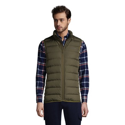 Lands' End Men's Down Puffer Vest - Large - Athletic Gold : Target