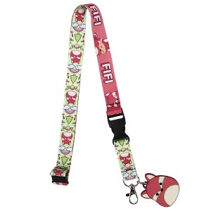 Squishmallows Fifi the Fox Lanyard with Charm - 1 of 3