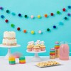 Blue Panda Rainbow Pom Pom Garland, 10 Ft, 24 Wool Balls in 5 Colors, Colorful Garland for Birthday & Party Decor - 3 of 4