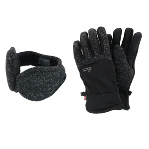 180s Men's All Finger Touchscreen Winter Gloves and Ear Warmer Set - 1 of 4