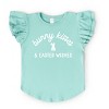 The Juniper Shop Bunny Kisses Easter Wishes Bunny Flutter Sleeve Tee - 3 of 4