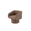 Fabric Upholstery Classic Swivel Accent Chair with Padded Seat and Upholstered Design - 3 of 4