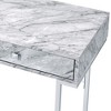 Writing Desk with Faux Marble Top and 2 Storage Drawers - 2 of 4