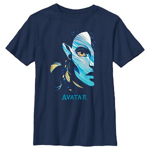 Boy's Avatar: The Way of Water Neytiri Face Logo T-Shirt - 1 of 4