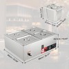 Commercial Electric Food Warmer 1200W  Steam Table With Temp Control - 2 of 4