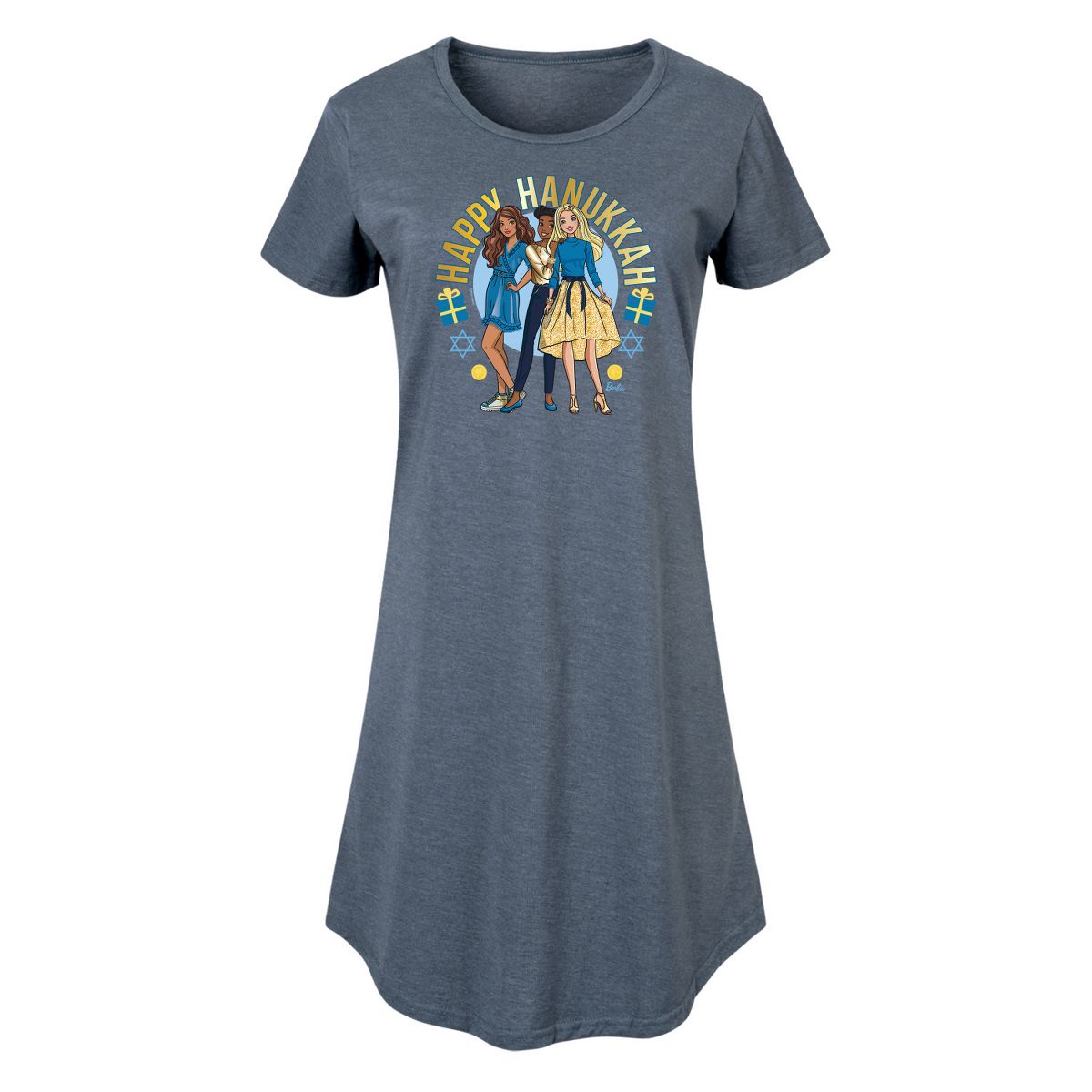 Women's - Barbie - Winter Holidays Graphic T-shirt Dress