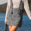Women's Gray Chic Plaid Pinafore Skirt - Cupshe - 2 of 4