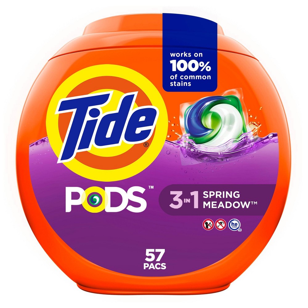 UPC 037000004622 product image for Tide Pods Laundry Detergent Pacs - Spring Meadow - 47oz/57ct | upcitemdb.com