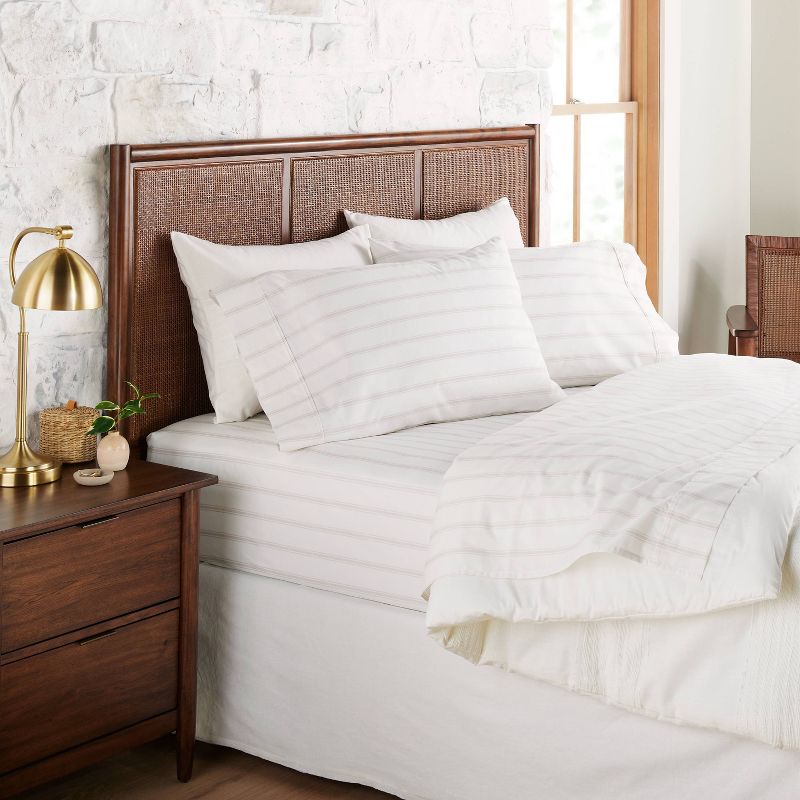 Cotton Percale Tick Stripe Sheet Set - Hearth & Hand™ with Magnolia, 2 of 4