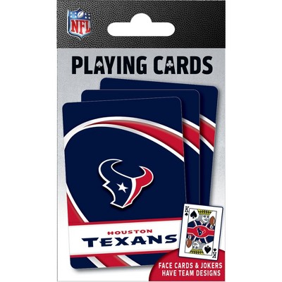 MasterPieces Officially Licensed NFL Houston Texans Playing Cards - 54 Card Deck for Adults
