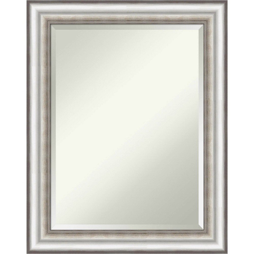 Photos - Wall Mirror 23" x 29" Salon Framed Bathroom Vanity  Silver - Amanti Art: Mo