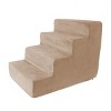PETMAKER 4-Step Foam Pet Stairs for Puppies, Kittens, and Older Pets (Tan) - 4 of 4