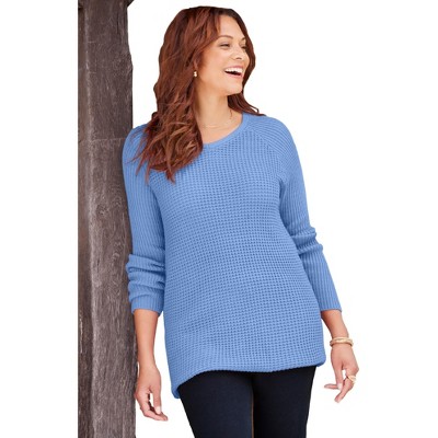 Catherines Daydream Waffle Knit Pullover