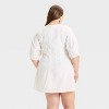 Women's Puff Short Sleeve Corset Mini A-Line Dress - A New Day™ - 2 of 3