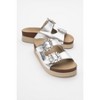 Polacca - Silver Leather Slide Sandal (Women) | Forever & Always Shoes - 2 of 4