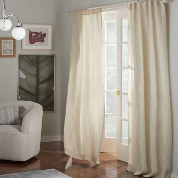 Exclusive Home Solano 100% Linen Light Filtering Hidden Tab Top Curtain Panel
