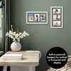 Americanflat 4x6 Collage Picture Frame - Fits Three 4x6 Photos or use as One 9x17 Frame -- Collage Frames with Floating Effect - White - 4 of 4