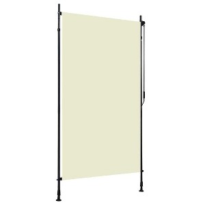 vidaXL Roller Blind Cream Polyester with PA coating, steel, aluminum - 1 of 2