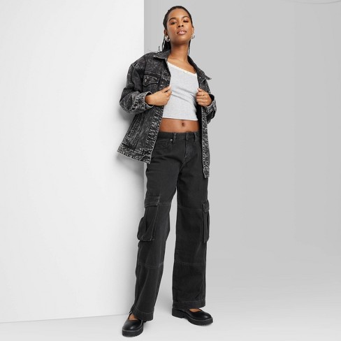 Women's High-rise Cargo Utility Pants - Wild Fable™ Off-white Xl : Target