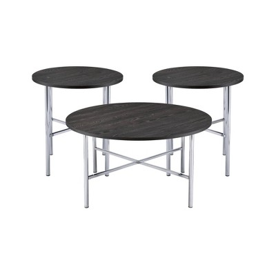 3pc Enzo Occasional Table Set Brown - Picket House Furnishings