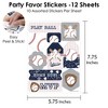 Big Dot of Happiness Batter Up - Baseball - Baby Shower or Birthday Party Favor Sticker Set - 12 Sheets - 120 Stickers - 3 of 4