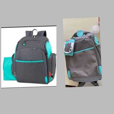 Fisher price Kaden Backpack Diaper Bag Aqua gray Target