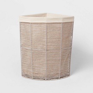 Tapered Corner Hamper Gray - Brightroom™ - 1 of 3