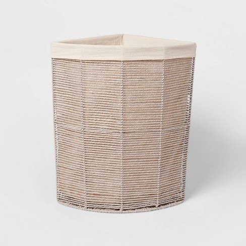 Tall corner laundry clearance basket