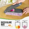 Attop Multifunctional Food Chopper - Onion, Vegetable Slicer, Dicer, Potato Chopper - Vegetable Chopper with Container (4 in 1, Gray) - 4 of 4