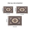 Gulches Rug 5*7 Vintage Bohemia Large Persian Non-slip Washable Rug For Living Room Kitchen Bedroom Living Room Flower Design Reddish Brown - 4 of 4