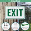 Unique Bargains Aluminum Reflective Rust Free Waterproof Exit Sign 1 Pc - 4 of 4