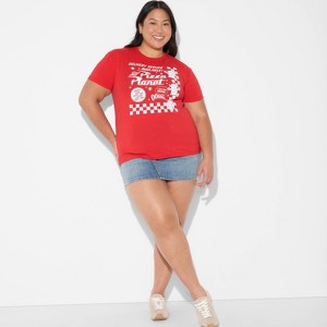 Women's Pizza Planet Short Sleeve Graphic T-Shirt - Red - 1 of 3