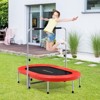 Infans 50" Trampoline for 2 People Foldable Rebouncer w/Adjustable Handrail Red - 2 of 4
