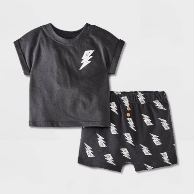 Image of Grayson Mini Baby Short Sleeve Set - Bolt 6-9M