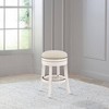 26" Saddle Backless Counter Height Barstool Rustic Gray/Taupe – Hillsdale Furniture: Swivel, Nailhead Trim, Wood Legs - 2 of 4