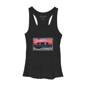 Women's Design By Humans Music cassette. By Danomore Racerback Tank Top - 1 of 2