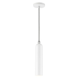 Livex Lighting Ardmore 1 - Light Pendant in  Shiny White - 1 of 1